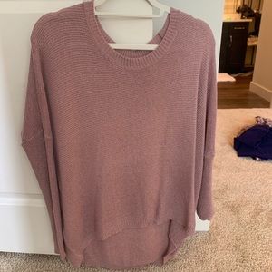 Purple knit sweater